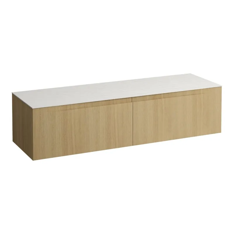 Arun - zásuvkový element 1600, se 2 zásuvkami, bez výřezu, s vrchní deskou Ardesia Bianca (H4141401512501) Koopje