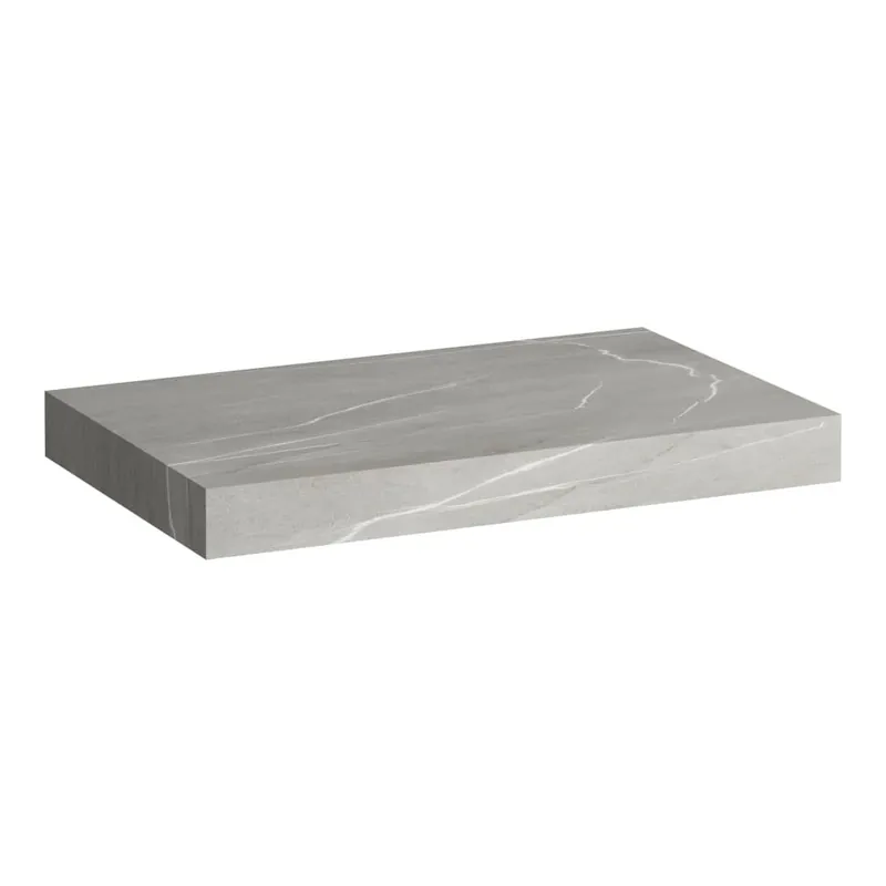 Arun - umyvadlová deska 800, bez výřezu, tloušťka 80 mm, včetně 2 nástěnných držáků (H4191001517701) Nieuw