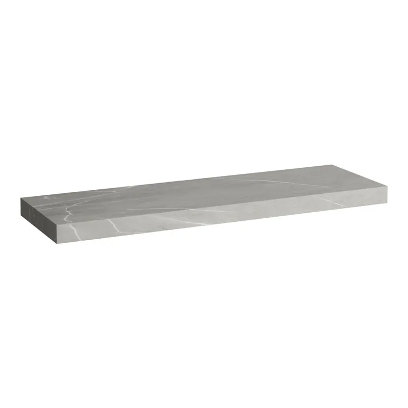 Arun - umyvadlová deska 1600, bez výřezu, tloušťka 80 mm, včetně 3 nástěnných držáků (H4191401517701) Uitverkoop