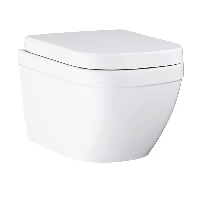 Euro Ceramic - WC závěsné, Triple Vortex, s Rimless, včetně sedátka (39693000) Must-Have