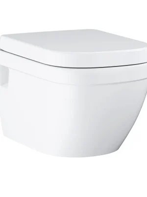 Beperkte Voorraad Euro Ceramic - WC závěsné, s Rimless, včetně sedátka (39703000)