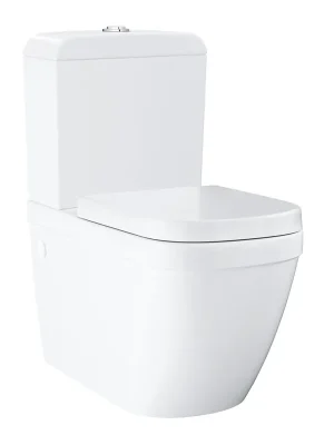 Beste Prijs Euro Ceramic - stojící WC kombi, Triple Vortex, s Rimless, včetně sedátka a nádržky (39462000)