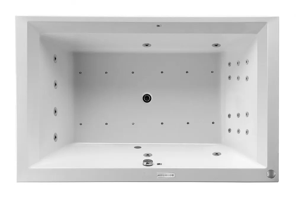 Masážní vana Linea XXL 190x120x50 cm, systém Hydro + Perlička s Profi Flat ovládáním, s automatickým proplachem (XXL22VN3) Tijdelijk Beschikbaar