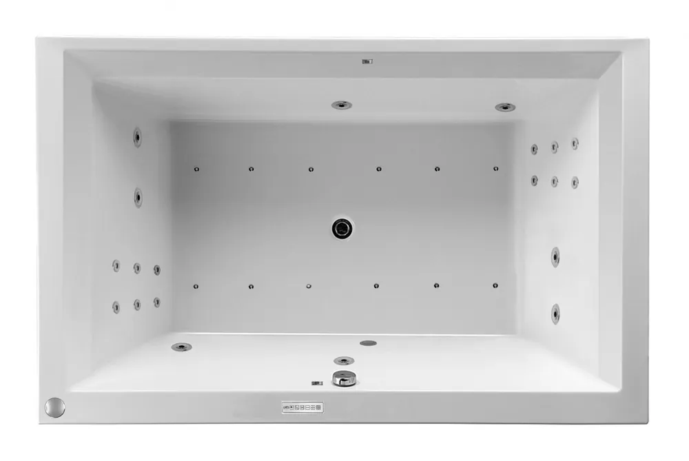 Seizoensaanbieding Masážní vana Linea XXL 190x120x50 cm, systém Hydro + Perlička s Profi Flat ovládáním, s automatickým proplachem (XXL11VN3)