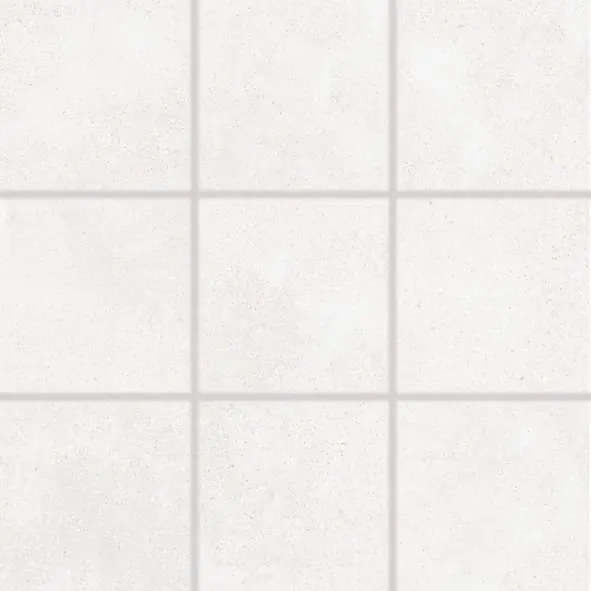 Betonico - dlaždice rektifikovaná 9,8x9,8 bílošedá, tl. 9 mm (DAK11790) Premium