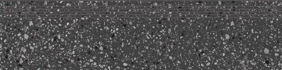 Voordeelprijs Porfido - schodovka rektifikovaná 29,8x119,8 černá, tl. 9 mm (DCPVD812)