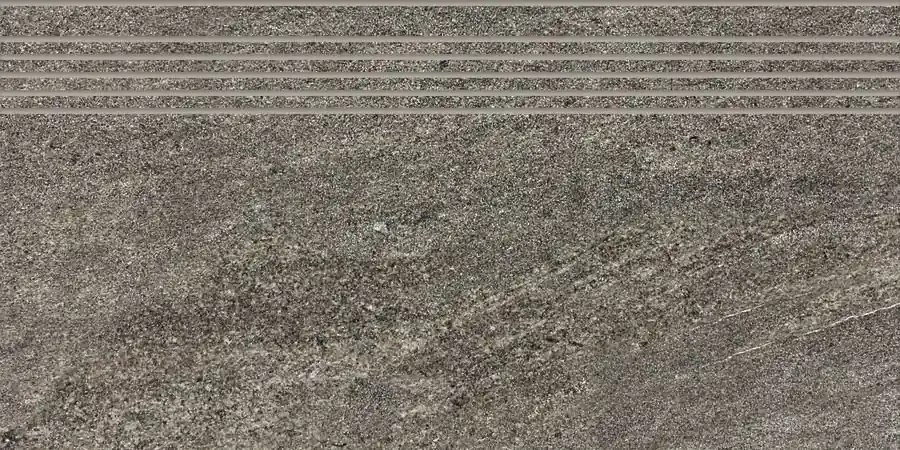 Quarzit - schodovka rektifikovaná 29,8x59,8 hnědá reliéfní, tl. 9 mm (DCVSR736) Koop Vandaag