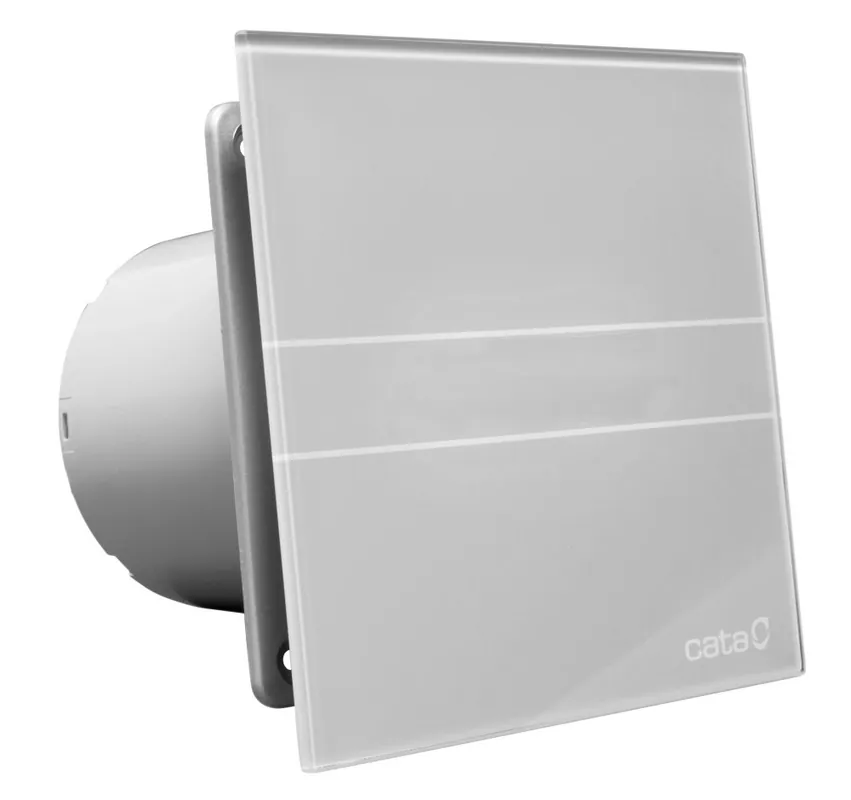 Must-Have CATA E100 GS sklo - nástěnný ventilátor, stříbrný (00900400)