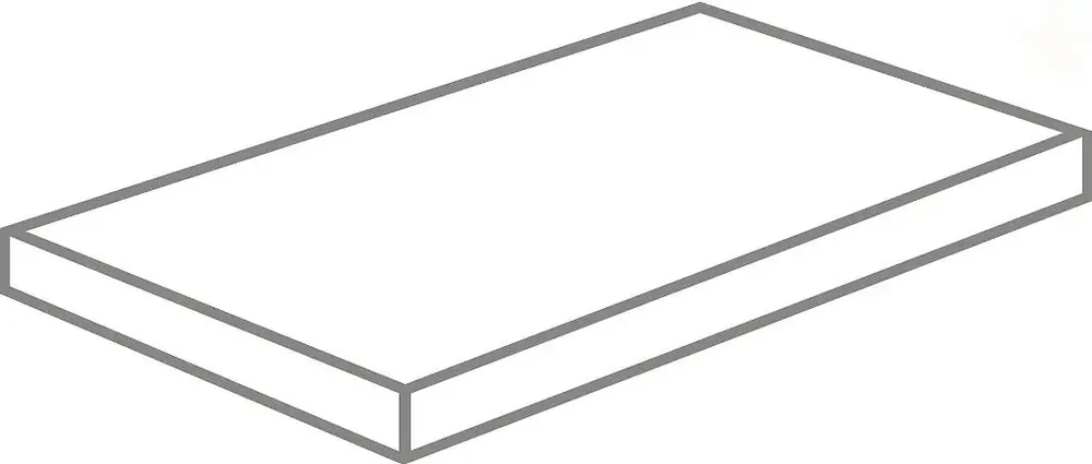 Glow Angolo SX Rett. Cloudy - schodovka levá 33x120x4 šedá (GLWG05K) Voordeelprijs