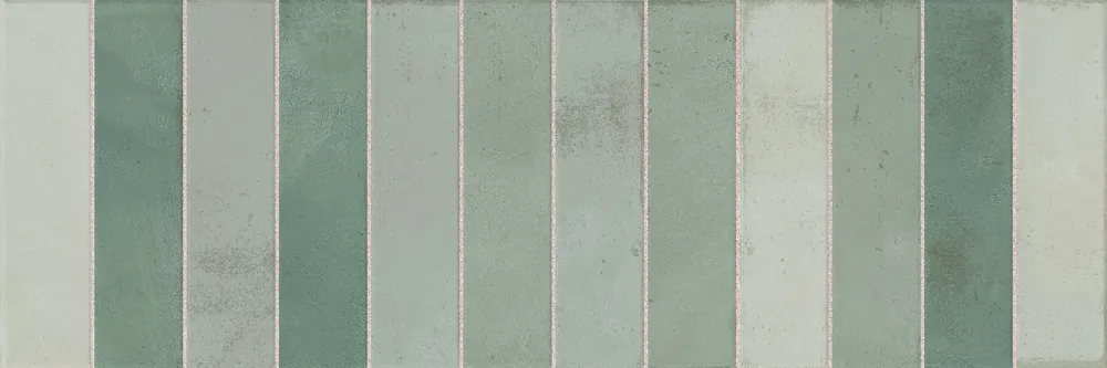 Voordeelprijs Karma stripe smeraldo - obkládačka 25x75 zelená (IKAR08)