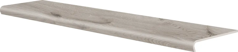V-shape Acero bianco mat - schodovka s nosem rektifikovaná 32x120,2 šedá (157336) Uitverkoop