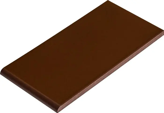 Brown glazed - parapet 14,8x35 hnědá hladká (138153) Alleen Vandaag