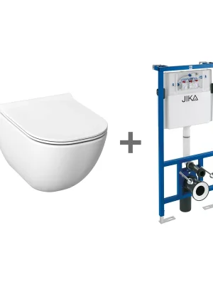 Set závěsný klozet Mio-N Rimless se skrytým uchycením + podomítkový modul (H6007140000002) Uitverkoop