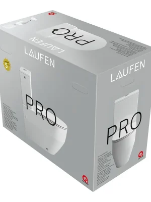 Weekendaanbieding Laufen Pro - stojící kombinační mísa PACK, hluboké splachování, včetně nádrže a sedátka s poklopem slim se zpomalovacím sklápěcím systémem (H8679530009701)
