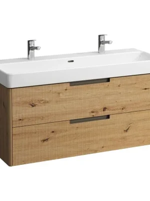 Actieprijs Juna - skříňka 117x44,5 pod umyvadlo H814861 a H814965, 2 zásuvky, divoký dub (H4115421092671)