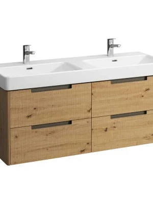 Alleen Vandaag Juna - skříňka 127x44,5 pod umyvadlo H814968, 4 zásuvky, divoký dub (H4115541092671)