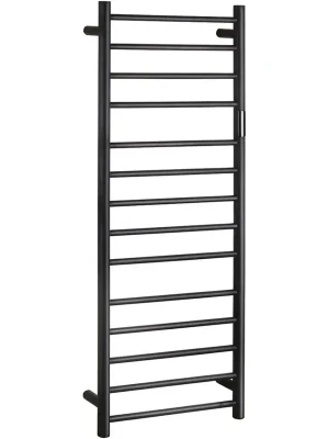 Značkový Elektrický sušák ručníků 450x1320 mm, 180 W, nerez, černá (704151050)