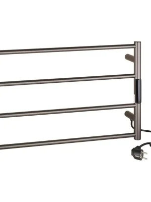 Vrácení Zdarma Elektrický sušák ručníků 560x370x90 mm, 63 W, nerez, mat, grafitová (704155085)