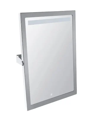 Help výklopné zrcadlo s LED osvětlením, dotykový senzor, 400 x 600 mm, nerez, lesk (301201031) Oblíbený