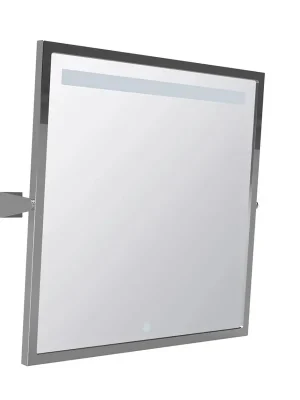 Help výklopné zrcadlo s LED osvětlením, dotykový senzor, 600 x 600 mm, nerez, lesk (301201041) Dokud Zásoby Vydrží