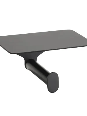 Speciale Aanbieding Organic Black držák toaletního papíru s poličkou (167112150)
