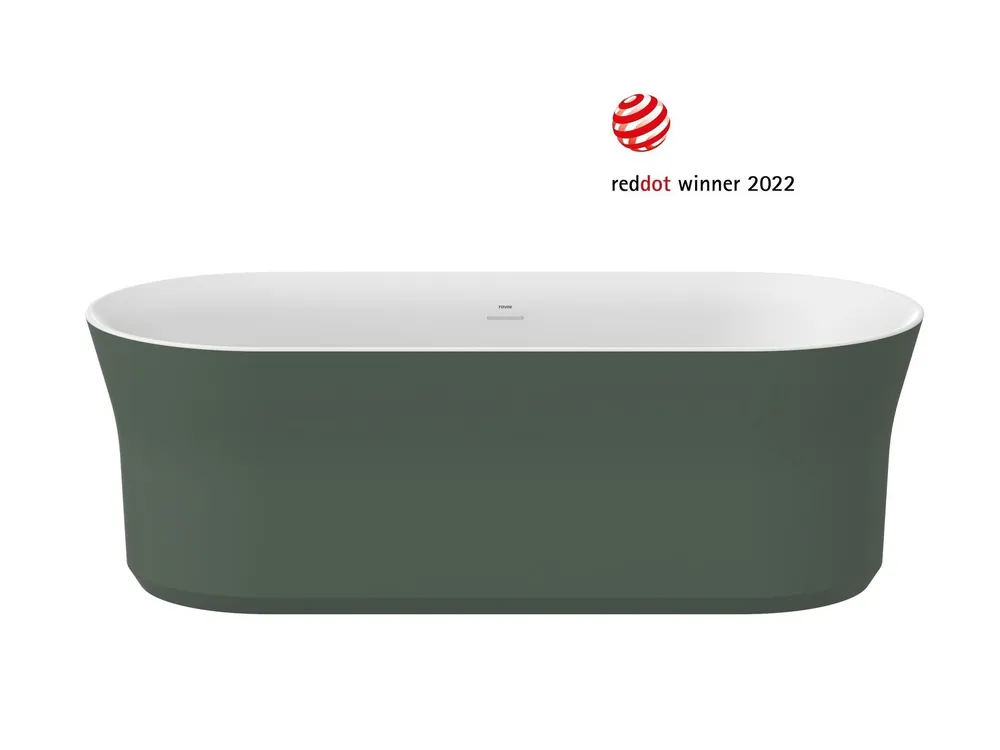 Vana Ypsilon 180x80, volně stojící, Grey Green/bílá, krytka odtoku bílá (XC00100052) Přímo Od Výrobce