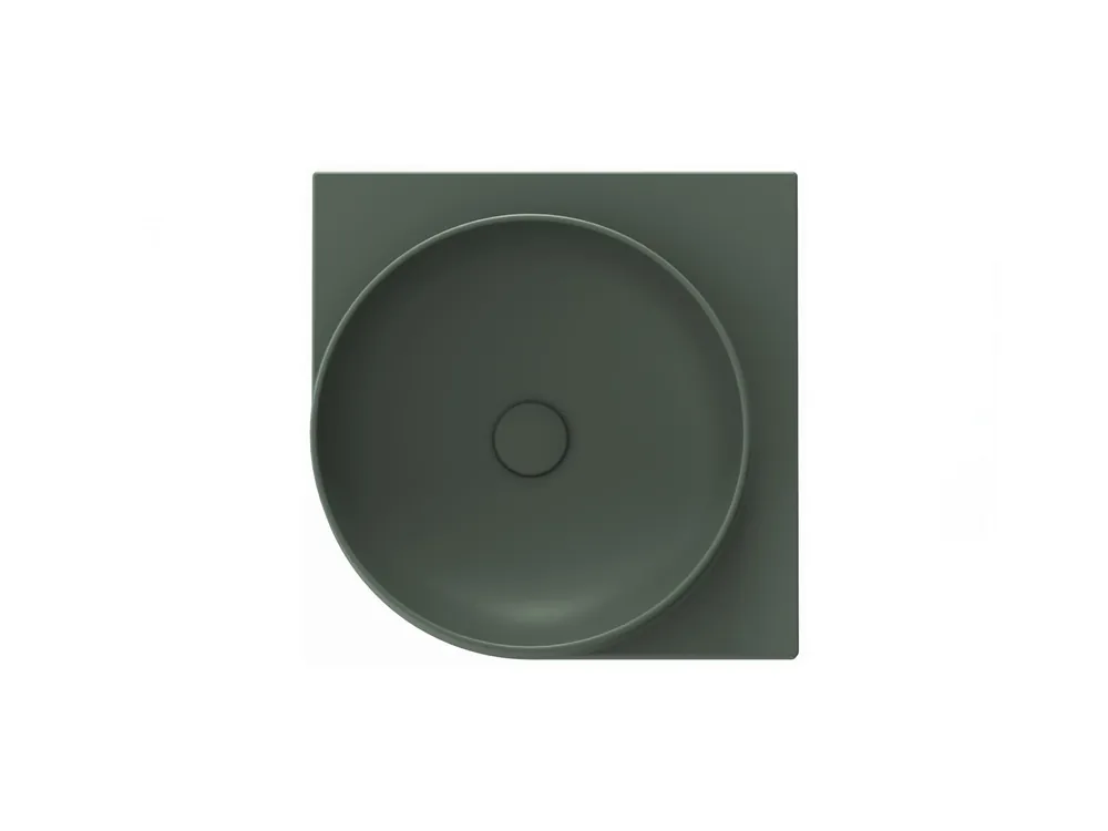 Akce Umyvadlo Yard 45 C, bez otvoru pro baterii, bez přepadu, Grey Green (XJX08045000)