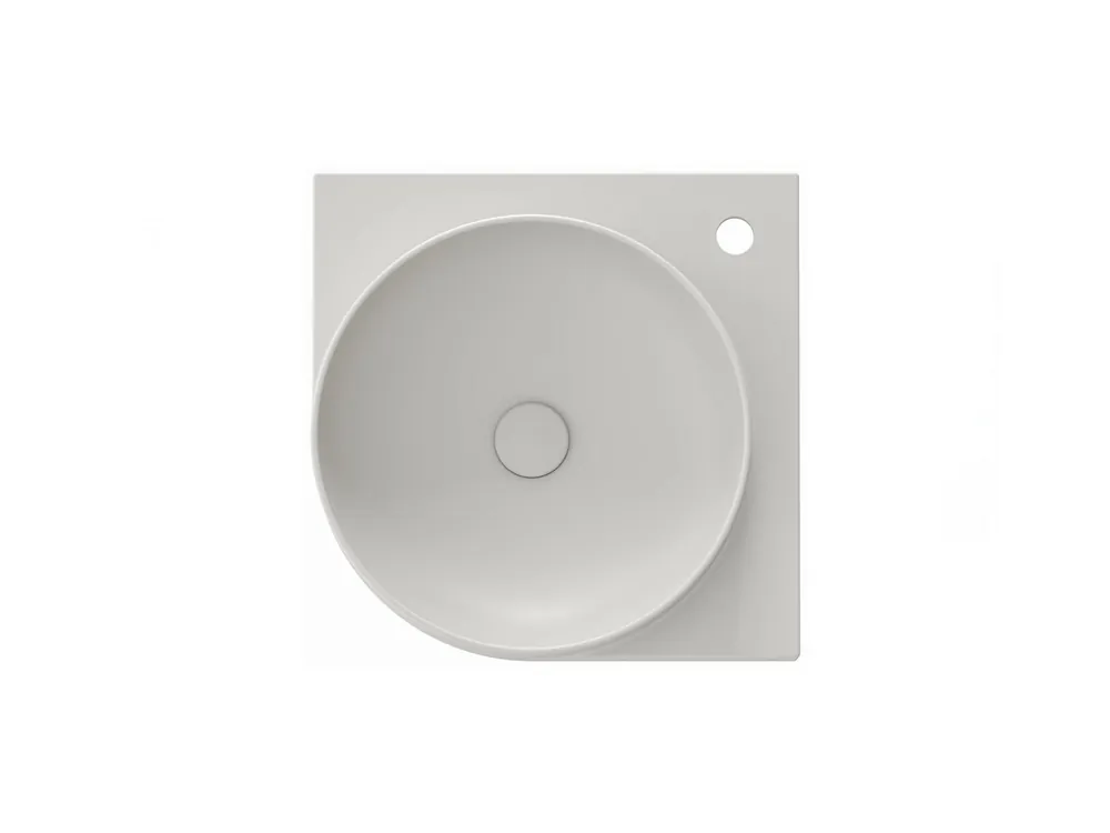 Exclusieve Aanbieding Umyvadlo Yard 45 C, s otvorem pro baterii, bez přepadu, Smoke Grey (XJX0O245000)