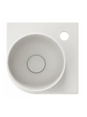 Umývátko Yard 28 C, s otvorem pro baterii, bez přepadu, Smoke Grey (XJX0O228000) Horká Nabídka