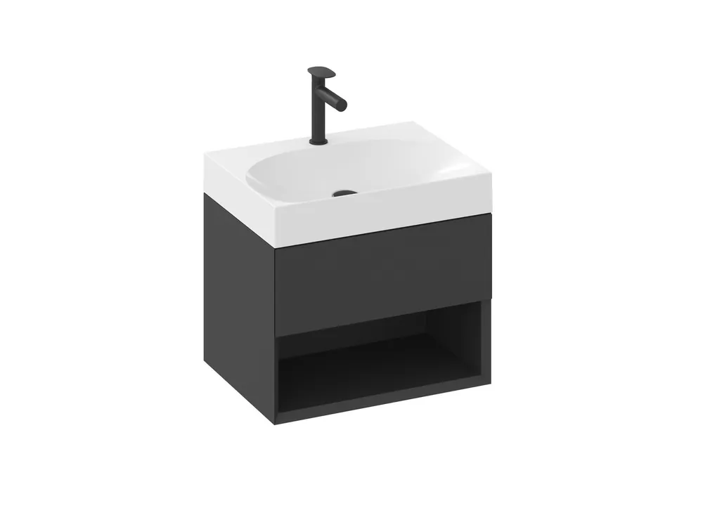 Koopje SD Lite 60 skříňka pod umyvadlo černá matná (X000001856)