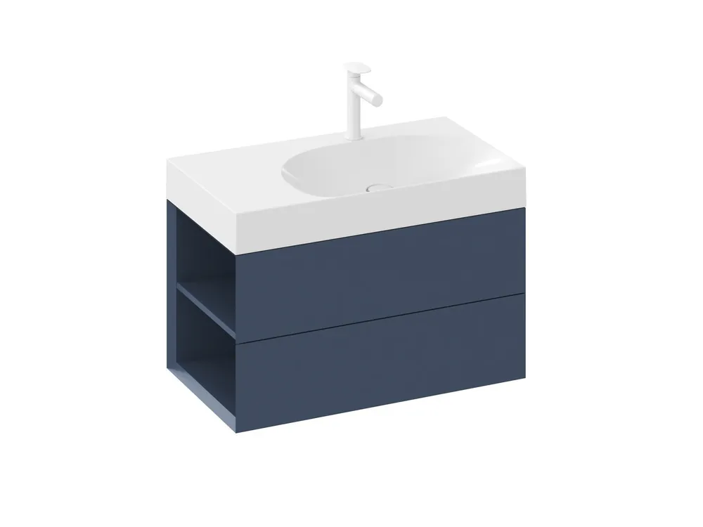 SD Lite 80 L skříňka pod umyvadlo Deepsea Blue (X000001875) Bestel Nu