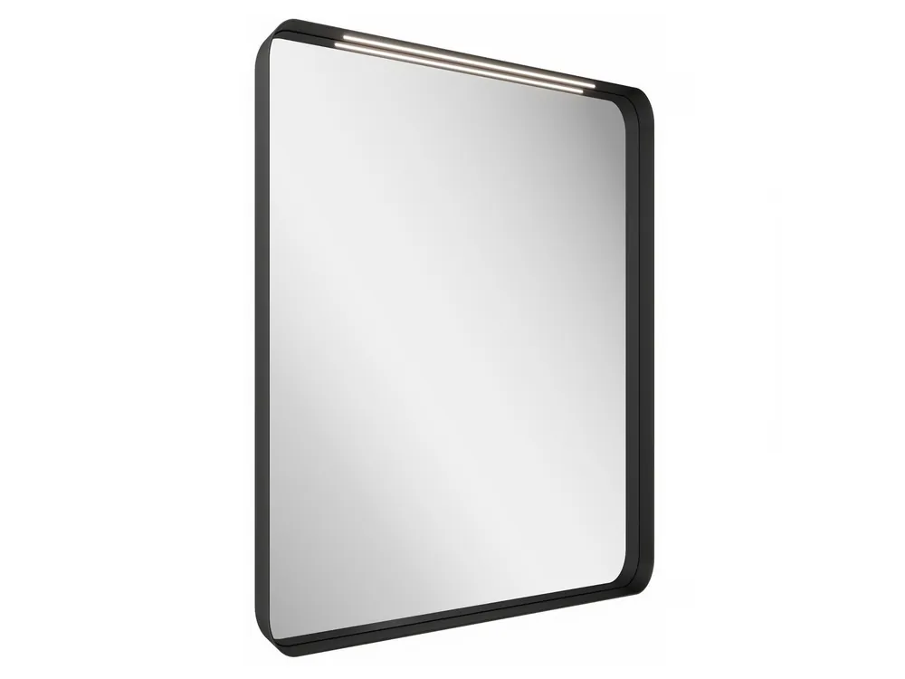 Dagaanbieding Zrcadlo Strip 60x70 s osvětlením, černá (X000001570)