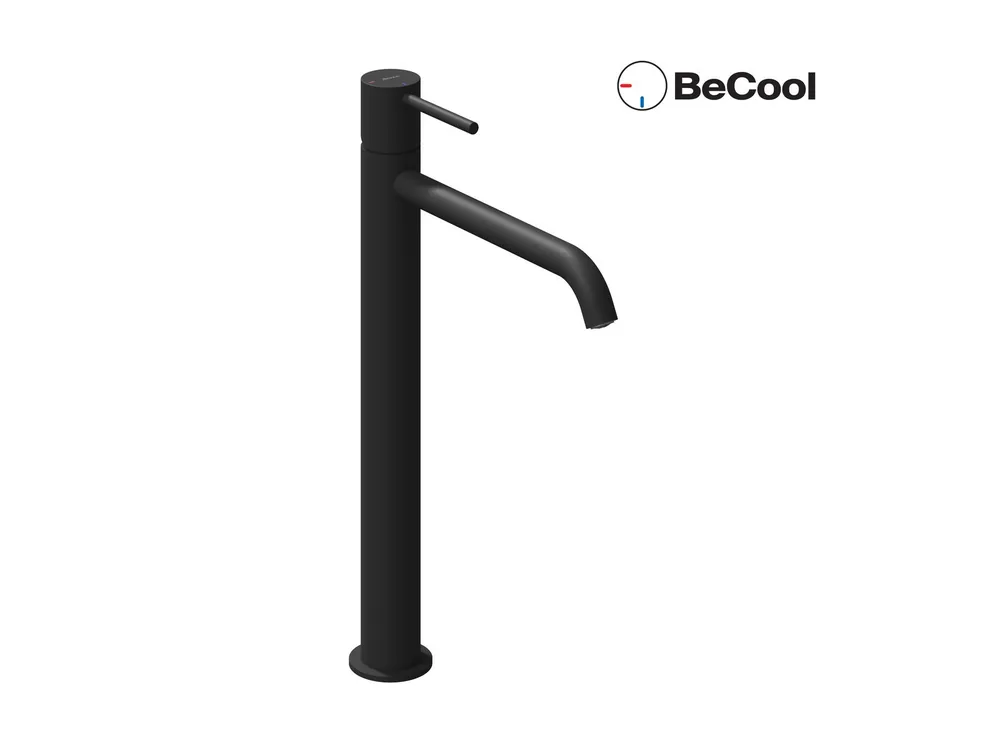 ES 015.21BLM umyvadlová stojánková baterie BeCool 340 mm bez výpusti, Black Matt (X070406) Uitverkoop