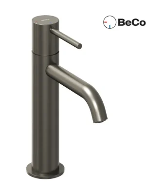 Vrácení Zdarma ES 012.21GB umyvadlová stojánková baterie BeCool 190 mm bez výpusti, Graphite Brushed (X070397)