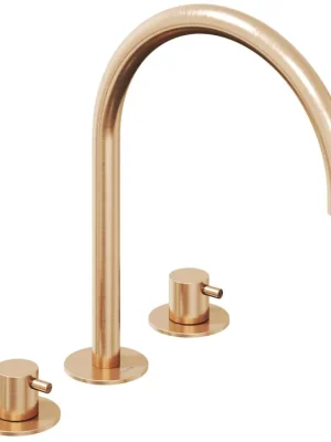 ES 018.60RGB umyvadlová stojánková 3-otvorová baterie 270 mm bez výpusti, Rose Gold Brushed (X070349) Značkový