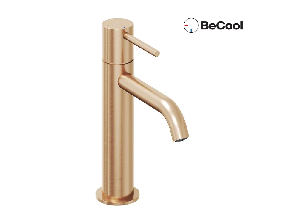 ES 012.61RGB umyvadlová stojánková baterie BeCool 190 mm bez výpusti, Rose Gold Brushed (X070398) Hete Deal