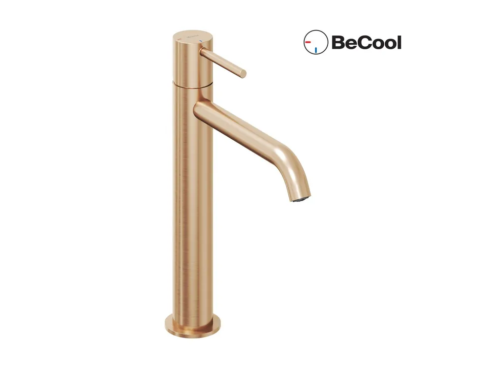 Hoge Kwaliteit ES 014.61RGB umyvadlová stojánková baterie BeCool 250 mm bez výpusti, Rose Gold Brushed (X070403)