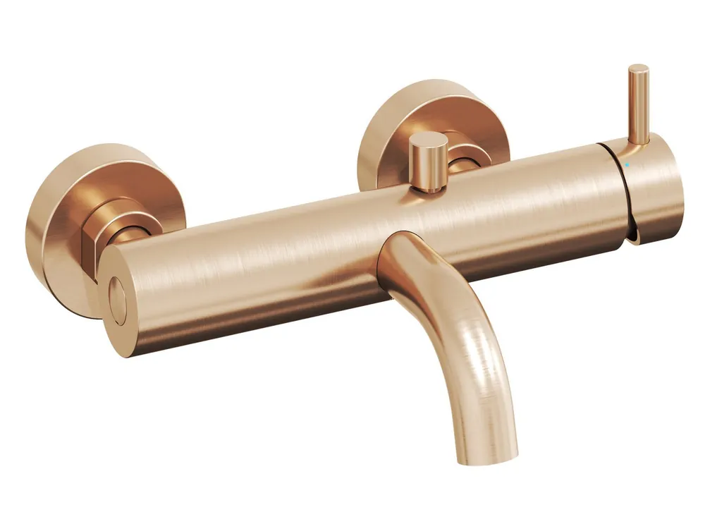 Seizoensaanbieding ES 022.60RGB vanová nástěnná baterie bez sprchového setu, Rose Gold Brushed (X070353)