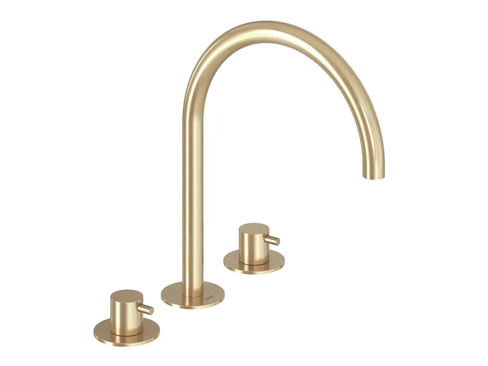 ES 018.60GLB umyvadlová stojánková 3-otvorová baterie 270 mm bez výpusti, Gold Brushed (X070599) Levný