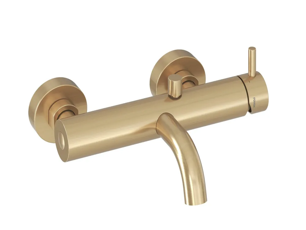 ES 022.60GLB vanová nástěnná baterie bez sprchového setu, Gold Brushed (X070603) Shop Nu