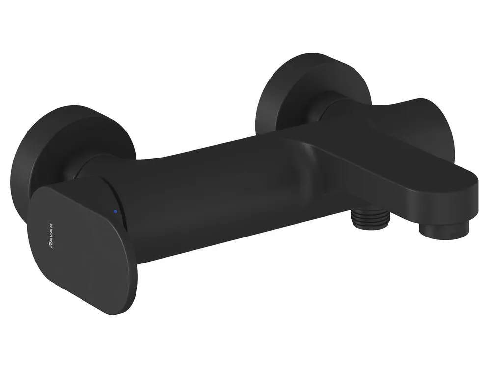 Exclusieve Aanbieding EL 022.20BLM vanová nástěnná baterie bez sprchového setu, Black Matt (X070293)