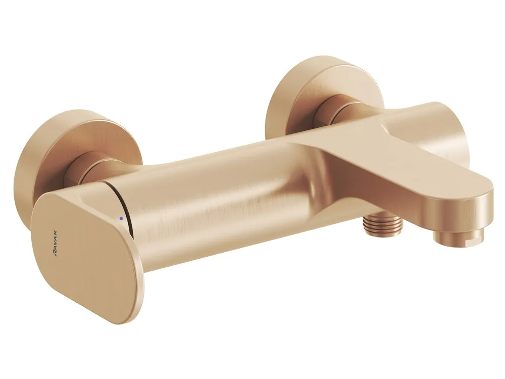 EL 022.60RGB vanová nástěnná baterie bez sprchového setu, Rose Gold Brushed (X070367) Uitverkoop