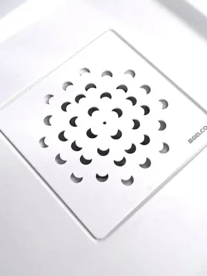 Čtvercová krytka sifonu bílá (KSM104W) Actieprijs