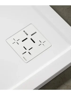 Čtvercová krytka sifonu bílá (KSM107W) Korting
