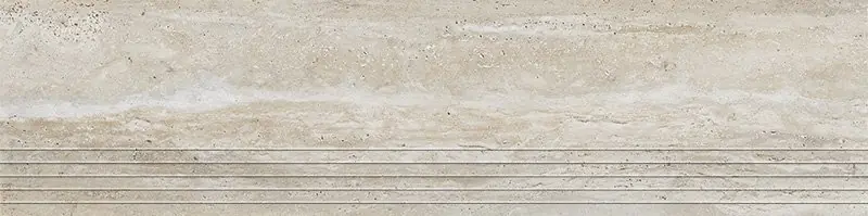 Laatste Versie Travertino mat - schodovka rektifikovaná 29,6x119,8 béžová (6005852)