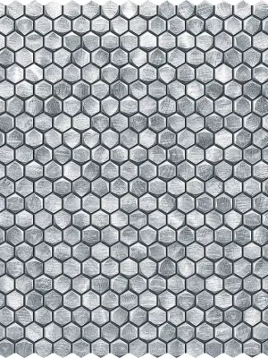 Flitsaanbieding Drops metal silver hex mozaika scienna - obkládačka mozaika 30,2x30 šedá (6005019)