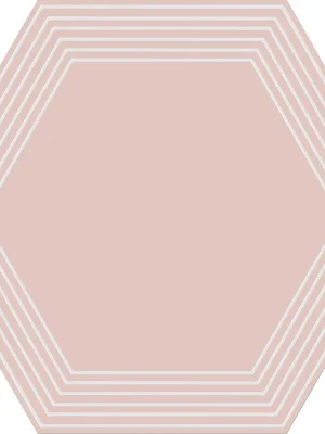 Cielo e Terra polvere geometry 2 mat dekor scienny - obkládačka inzerto 22,1x19,2 růžová (6005953) Finale Uitverkoop