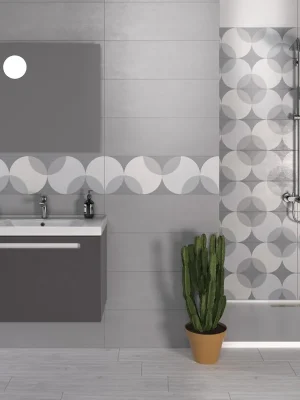 Flitsaanbieding Naif cerchi dark - obkládačka rektifikovaná 25x75 šedá (INAD02RV)