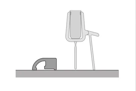 Fabrieksprijs Prahová lišta, gun metal brushed, pro Solino (S.SOL.26)