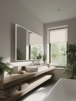 Bílé LED zrcadlo 1400x700 se dvěma dotykovými senzory (ZPB 13008VX-05) Tijdelijk Beschikbaar
